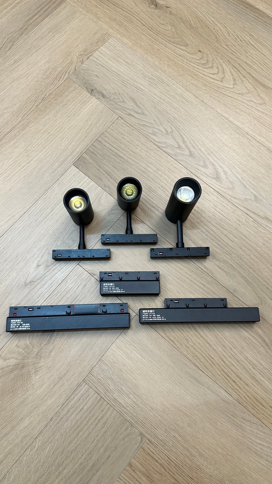 Magnetische led verlichting rail 6000k spotjes, Ophalen, Nieuw