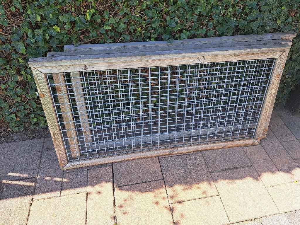 Glaaspanelen (3 stuks voor 60 euro), Tuin en Terras, Ophalen, Gebruikt, Minder dan 10 meter, Gaas