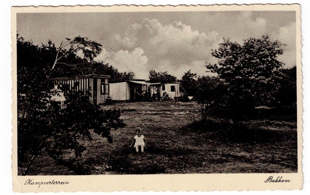 Bakkum 1947. Het Kampeerterrein., Ophalen of Verzenden, 1940 tot 1960, Gelopen, Noord-Holland