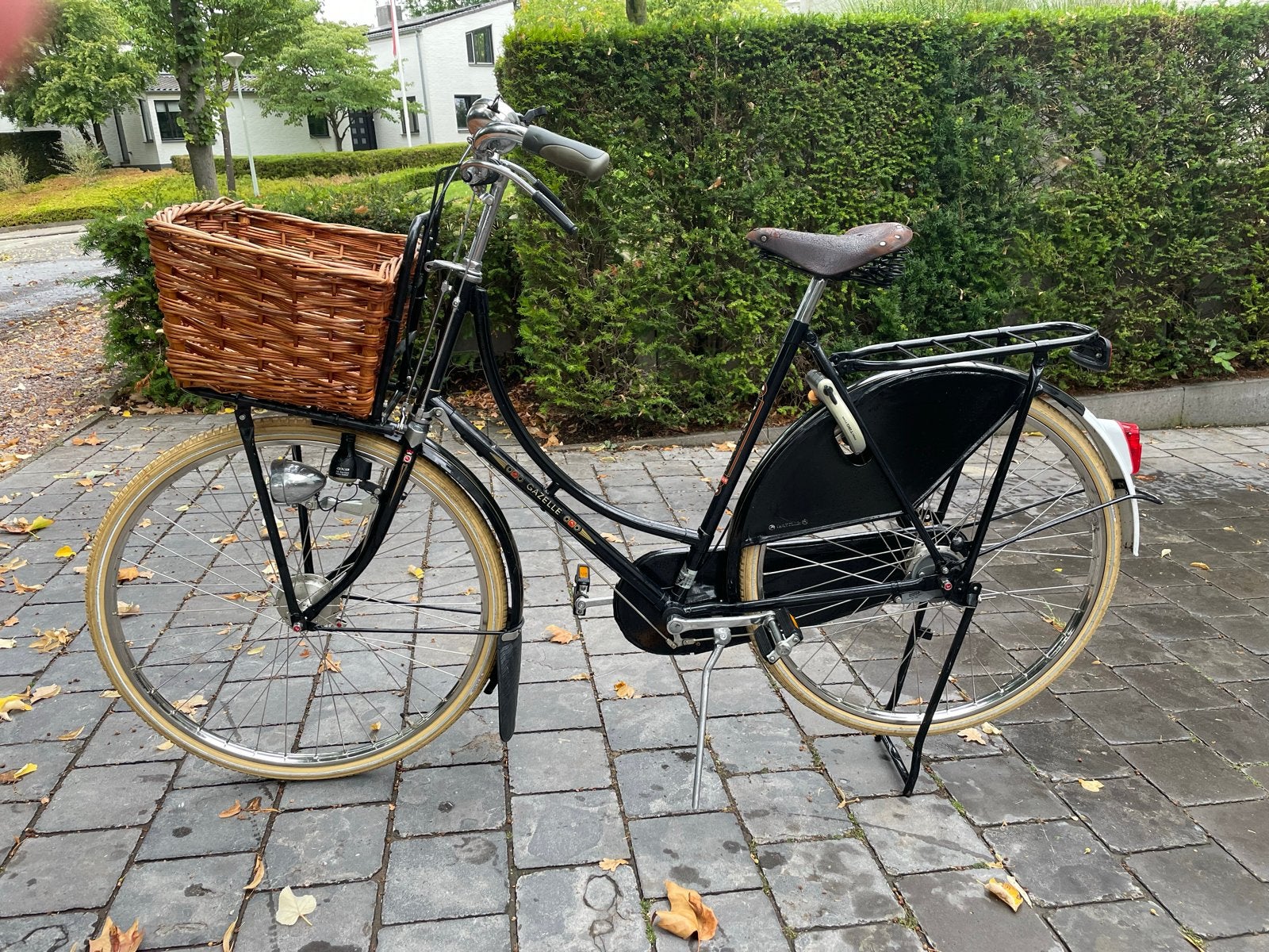 Gazelle Omafiets met mand en 3 versnellingen, Gebruikt, Versnellingen, Gazelle, Trommelrem