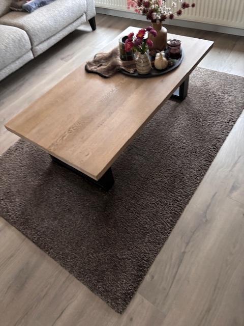 Bruin vloerkleed, erg mooi, 195x135, 2cm pool, z.g.a.n, 100 tot 150 cm, Bruin, Ophalen of Verzenden, Zo goed als nieuw