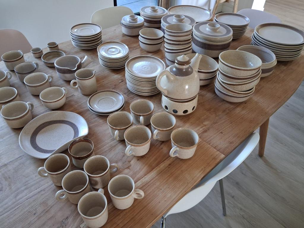 Zaalberg servies, diverse onderdelen, Gebruikt, Ophalen of Verzenden, Overige stijlen, Aardewerk