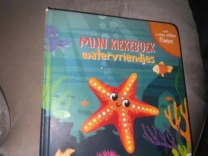 Mijn Kiekeboek Watervriendjes - Met vrolijke vilten flapjes, Boeken, Ophalen of Verzenden, Zo goed als nieuw, Uitklap-, Voel- of Ontdekboek