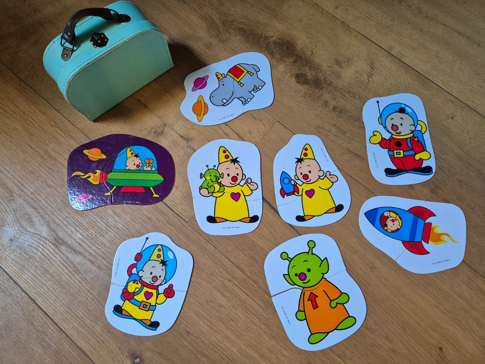 Koffertje met bumba puzzel, Ophalen, Gebruikt