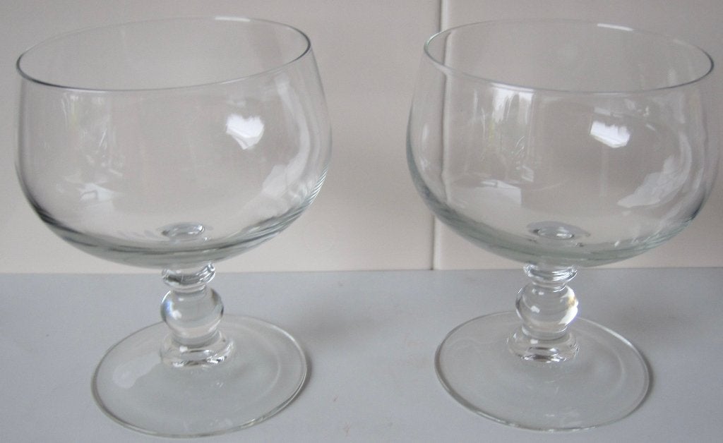 twee ijsglazen - ijscoupes, Glas of Glazen, Ophalen of Verzenden, Overige stijlen, Glas