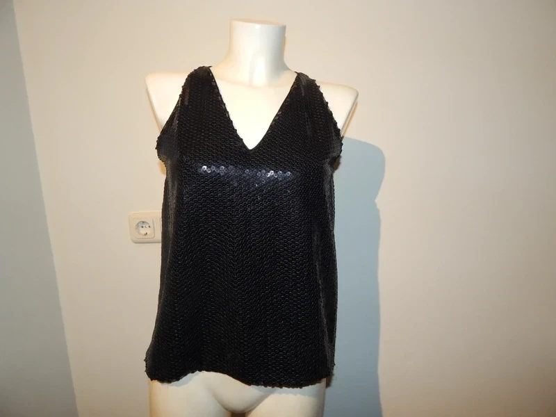 Moschino Boutique top voorkant lovertjes feestelijk mt S