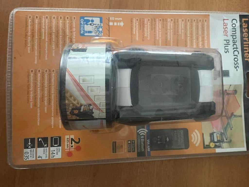 Kruislaser Laser Liner compact cross laser plus, Caravans en Kamperen, Ophalen of Verzenden, Zo goed als nieuw, Batterij