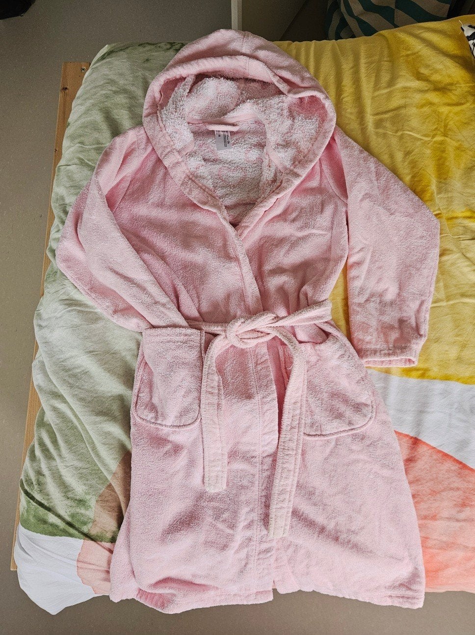 Roze badjas hartjes - mt 134/140, Ophalen of Verzenden, Gebruikt, C&A, Meisje