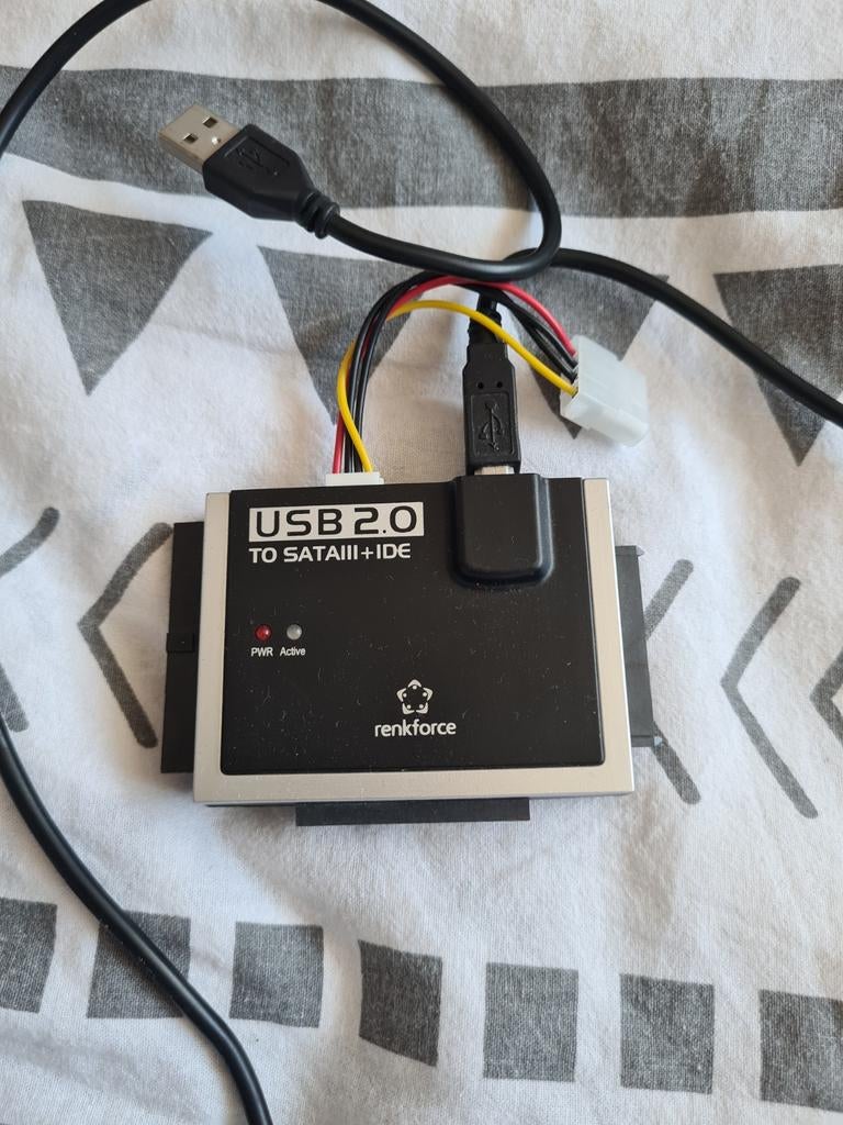 USB 2.0 naar SATA III + IDE Converter (Renkforce), Ophalen of Verzenden
