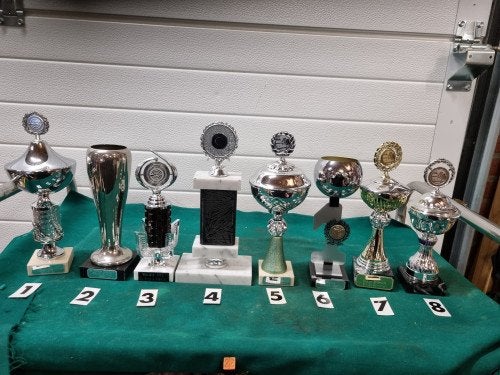 prijs bekers bokalen  6 stuks, Ophalen of Verzenden, 'T Olde Gre-j, Info@toldegrej.nl, Endepoelstraat 20f Didam