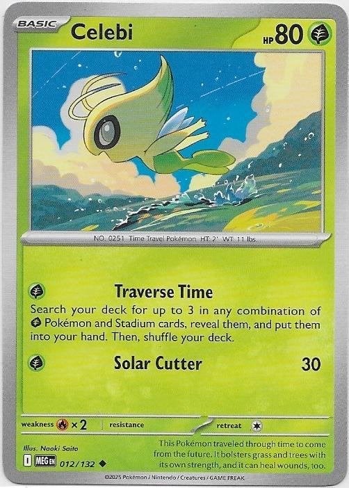 Mega Evolution,  Celebi [uncommon] 12/132, Verzenden, Nieuw, Losse kaart