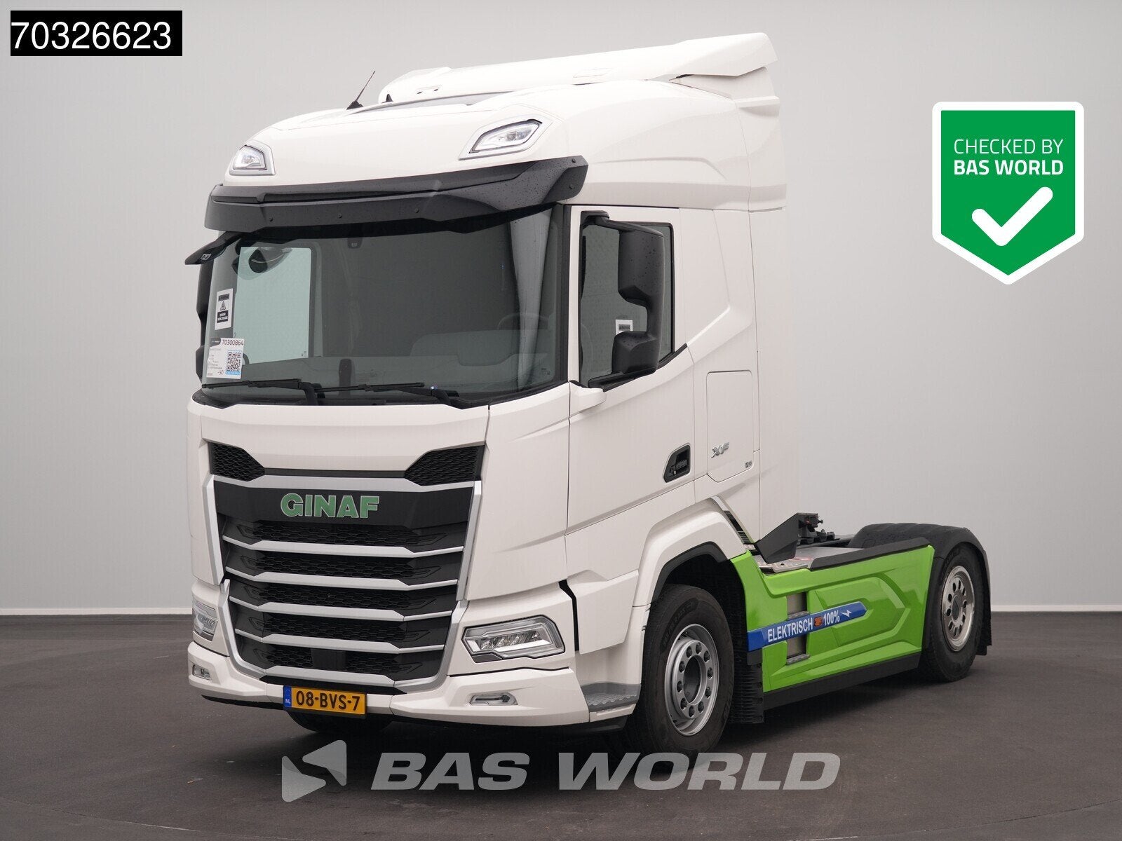 DAF GE 2120 XF 2120 4X2 GINAF ELECTRIC! 260 kWh AC/DC, Auto's, Automaat, Stof, Euro 6, Wit