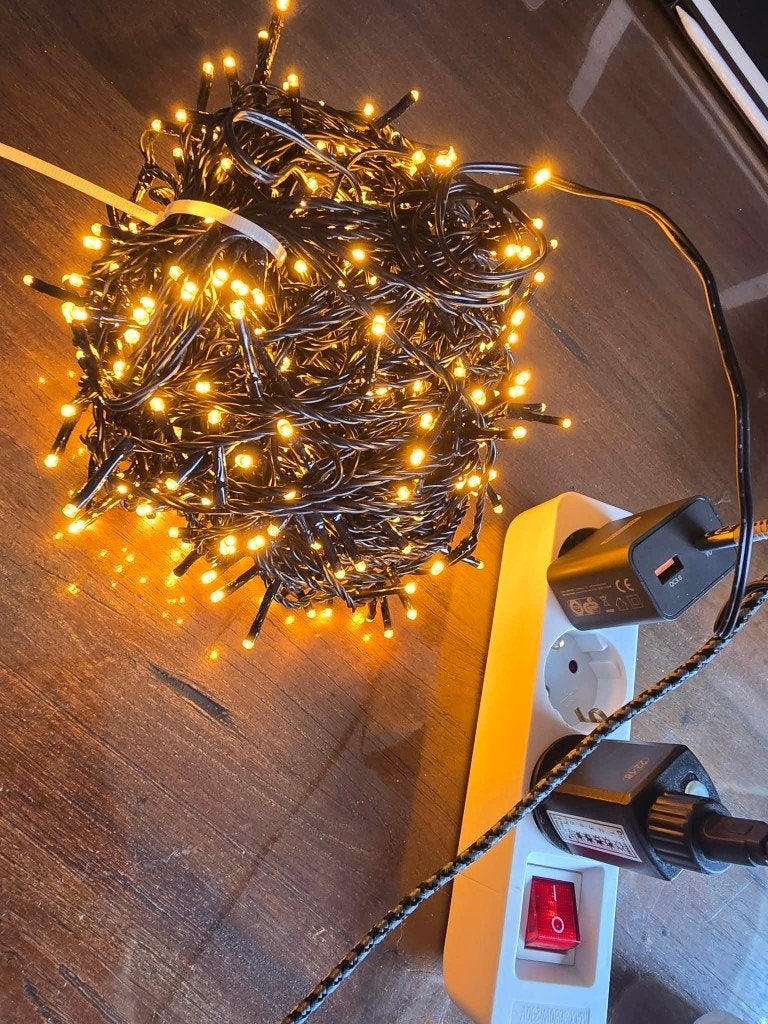 LED Kerstverlichting – 41 meter | 480 Warm Witte LED's, Diversen, Kerst, Ophalen of Verzenden, Zo goed als nieuw