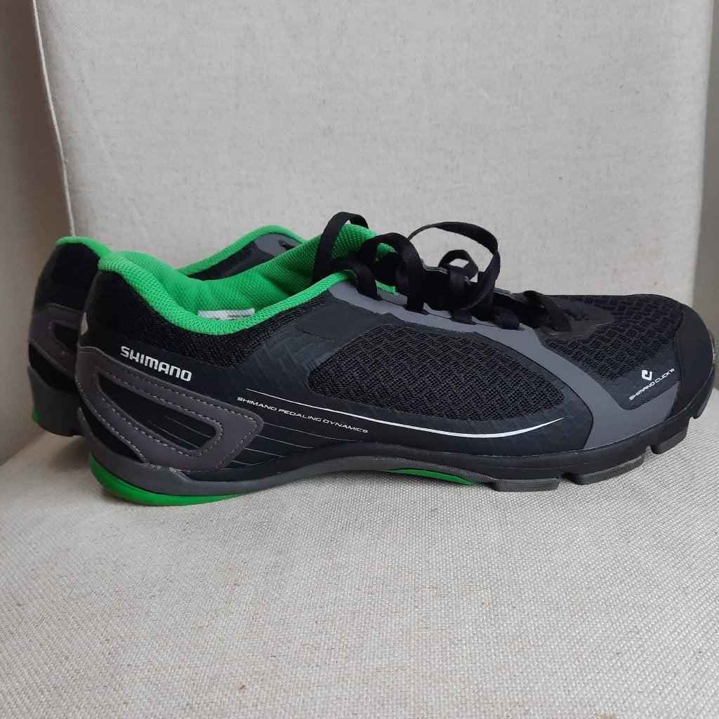 Shimano wielren fiets MTB schoenen zwart blauw maat 44, Ophalen of Verzenden