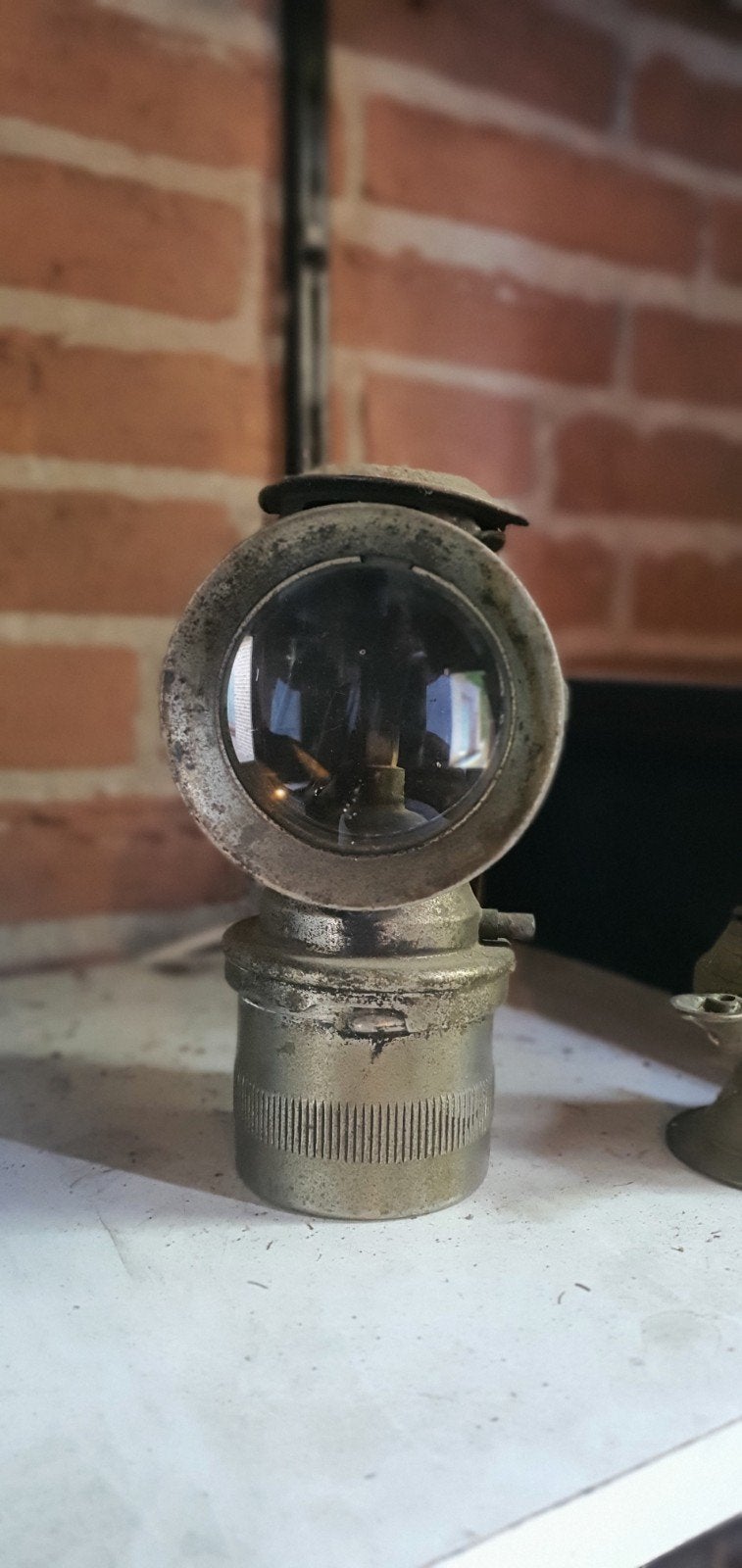 Antieke Carbid Lamp - Authentieke Verlichting, Ophalen of Verzenden