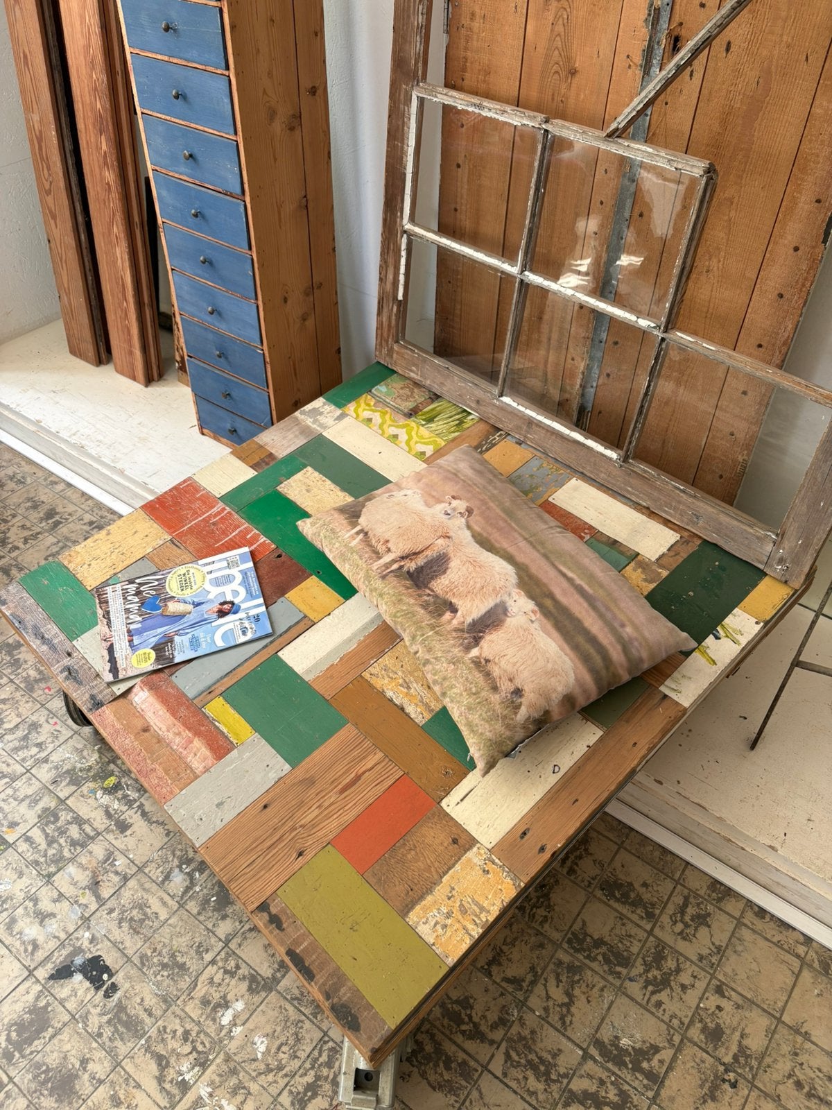 Salontafel sloophout, Ophalen, Gebruikt, Minder dan 25 mm, Overige typen
