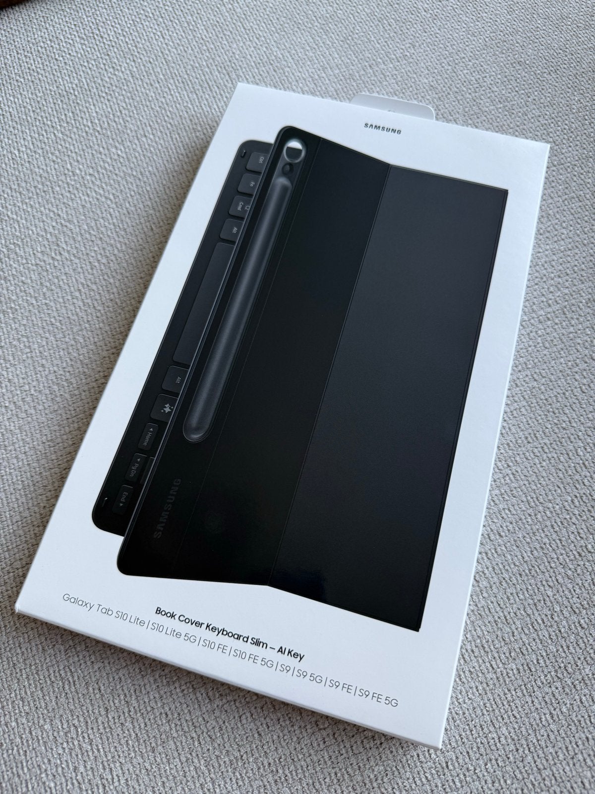 Samsung Galaxy Tab Book Cover Keyboard Slim - AI Key, Ophalen of Verzenden, Nieuw