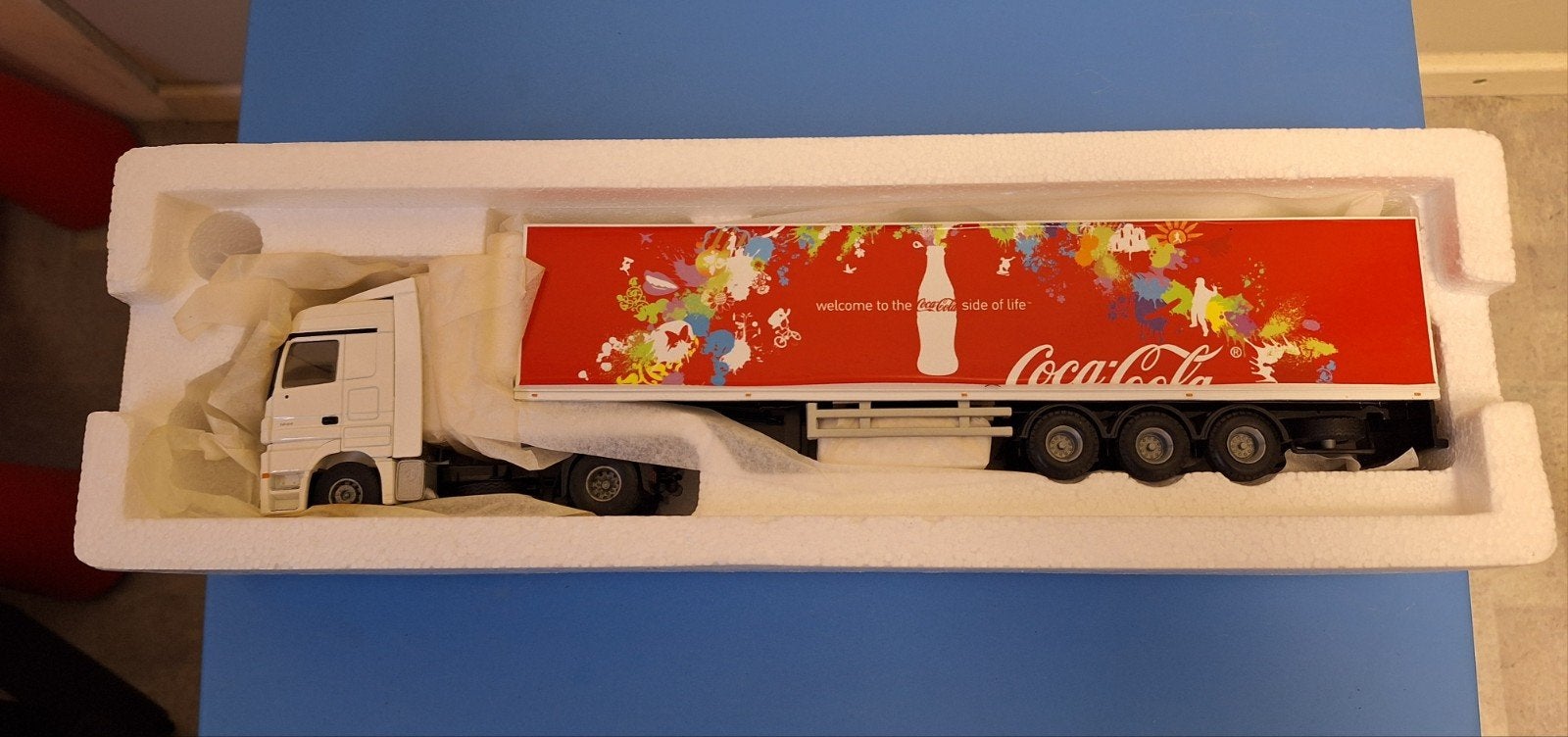 Lion toys mercedes Coca Cola, Ophalen of Verzenden, Bus of Vrachtwagen, Lion Toys