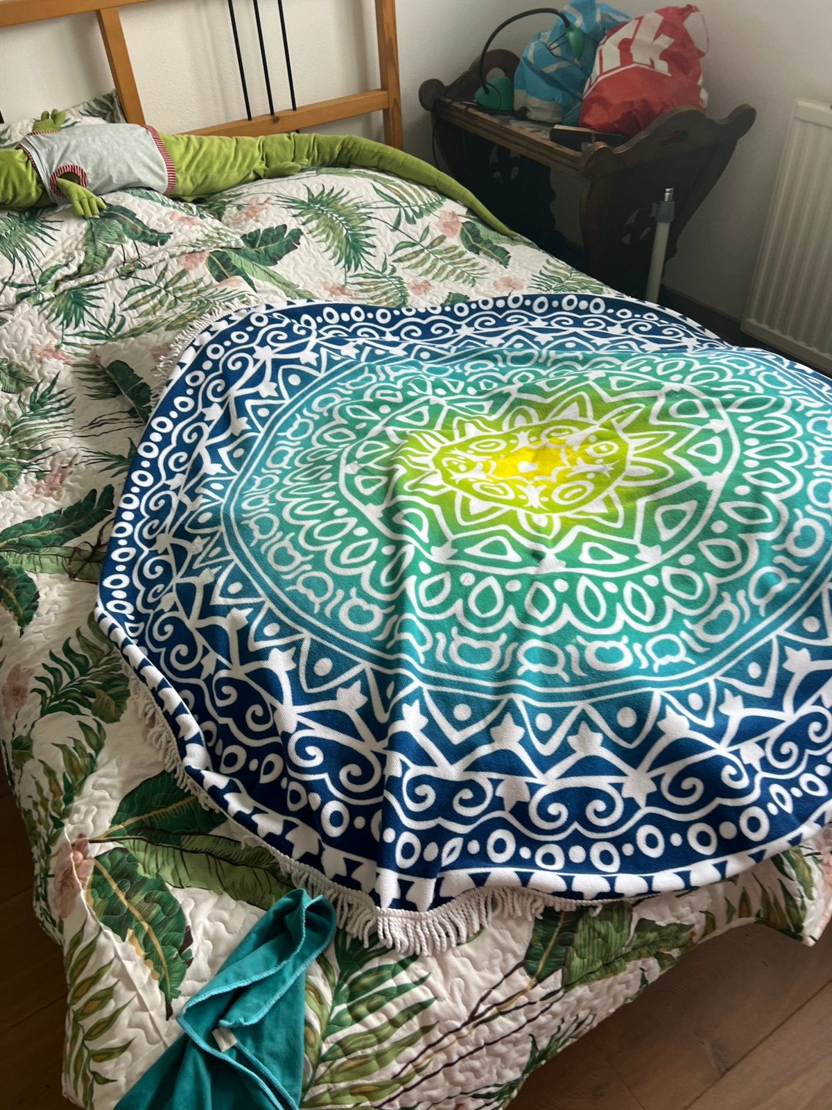 Tuintafelkleed, Ophalen of Verzenden, Zo goed als nieuw, Rond, 125 cm of meer