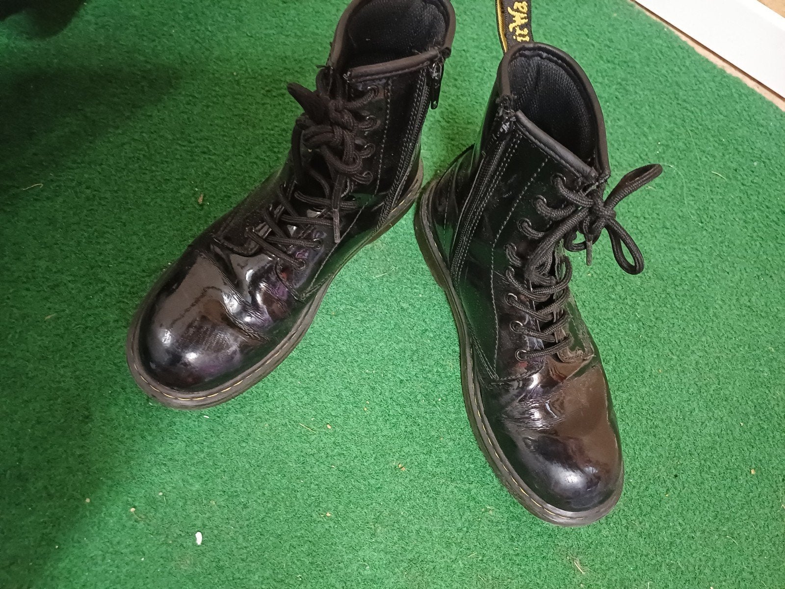 Dr. Martens zwarte laklaarzen maat 37, Zwart, Lage of Enkellaarzen, Ophalen of Verzenden, Dr. Martens