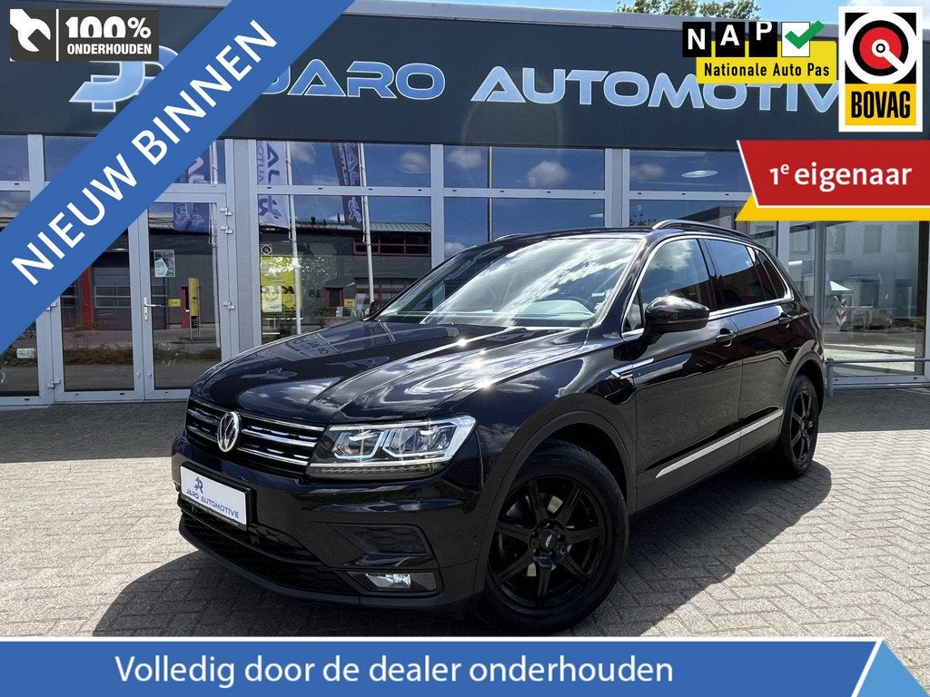 Volkswagen Tiguan 1.4 TSI Comfortline | ACC | Executive pakk, Auto's, Gebruikt, 4 cilinders, Zwart, Origineel Nederlands