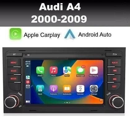 Audi A4 B6 B7 navigatie android 14 apple carplay radio dab+, Auto diversen, Ophalen of Verzenden, Nieuw