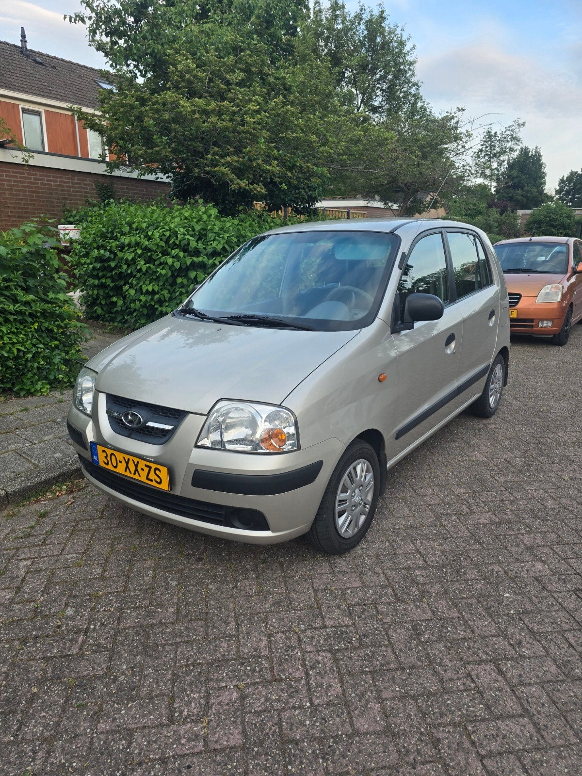 Hyundai Atos 1.1 2007 Grijs, Auto's, Voorwielaandrijving, Stof, 31 €/maand, 4 cilinders