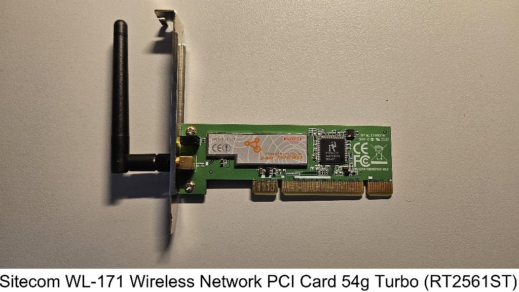 Vintage WLAN Interface Card PCI (wlan netwerk kaart), Ophalen of Verzenden