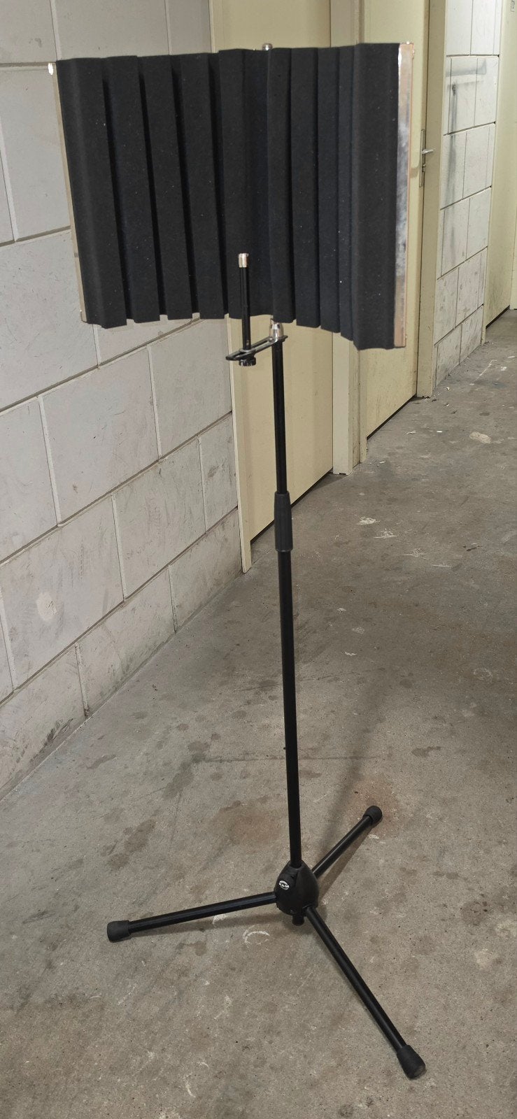 Microfoon booth/shield met standaard, Ophalen, Zo goed als nieuw, Microfoon