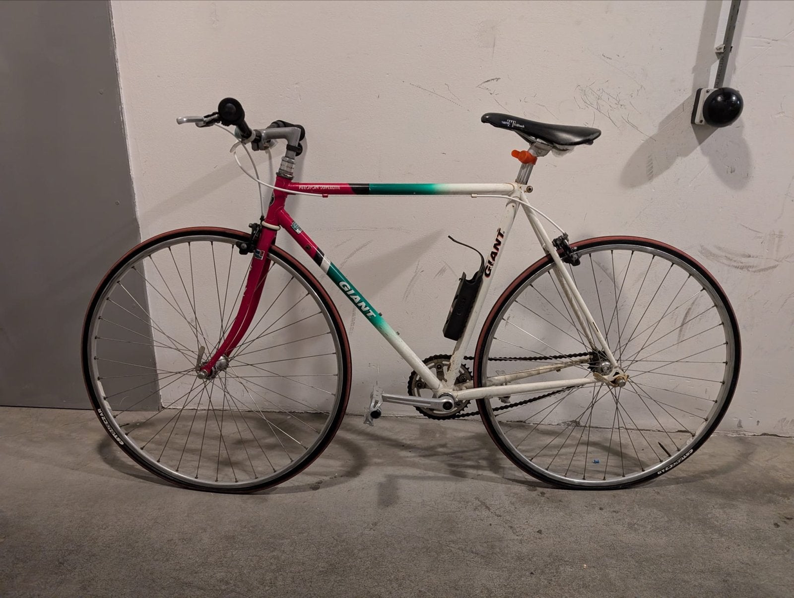 Giant Peloton Superlite Racefiets - Vintage Stijl, Ophalen, Minder dan 10 versnellingen, Gebruikt, Staal