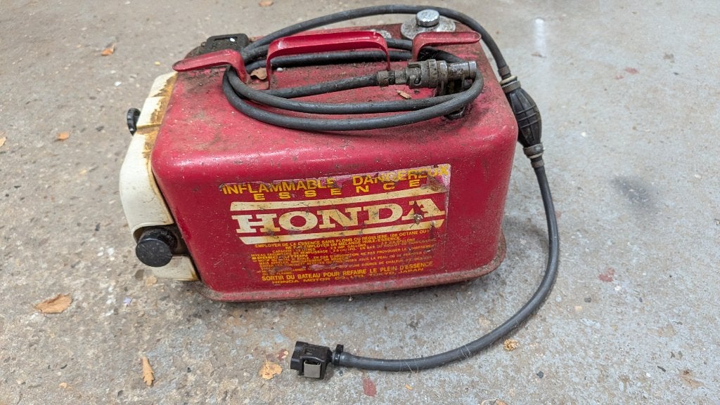 Originele Vintage Honda Brandstoftank voor Buitenboordmotor, Ophalen, Gebruikt, Motor en Techniek