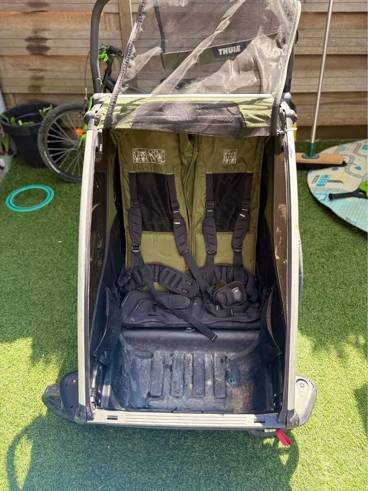 Thule Cab2 Wagen for 3 kids with huge space, Overige merken, Luchtbanden, Ophalen of Verzenden, Zo goed als nieuw