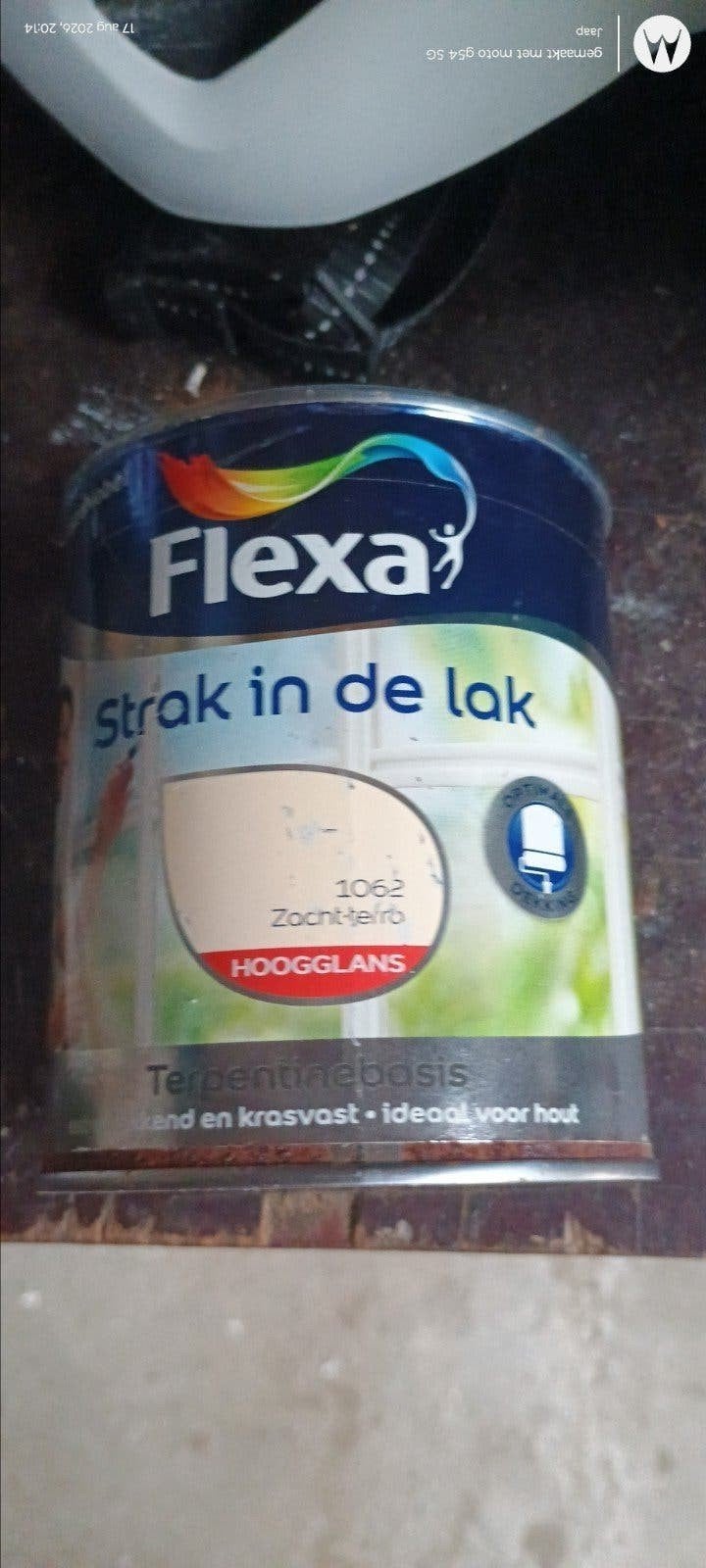 Flexa Strak in de Lak Hoogglans Zacht-Terracotta 0.75L, Ophalen of Verzenden