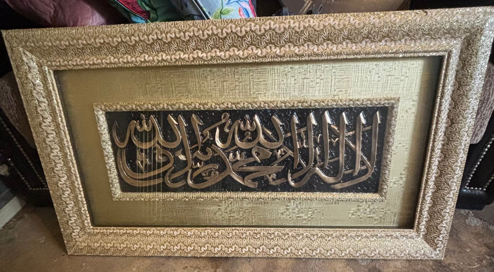 Koran fotolijst moet per direct weg, Ophalen, Gebruikt, Goud, Fotolijst