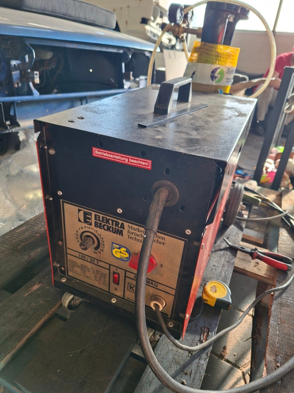 elektra beckum 120/20 T, Doe-het-zelf en Verbouw, Ophalen, Gebruikt, 250 ampère of meer, Tig