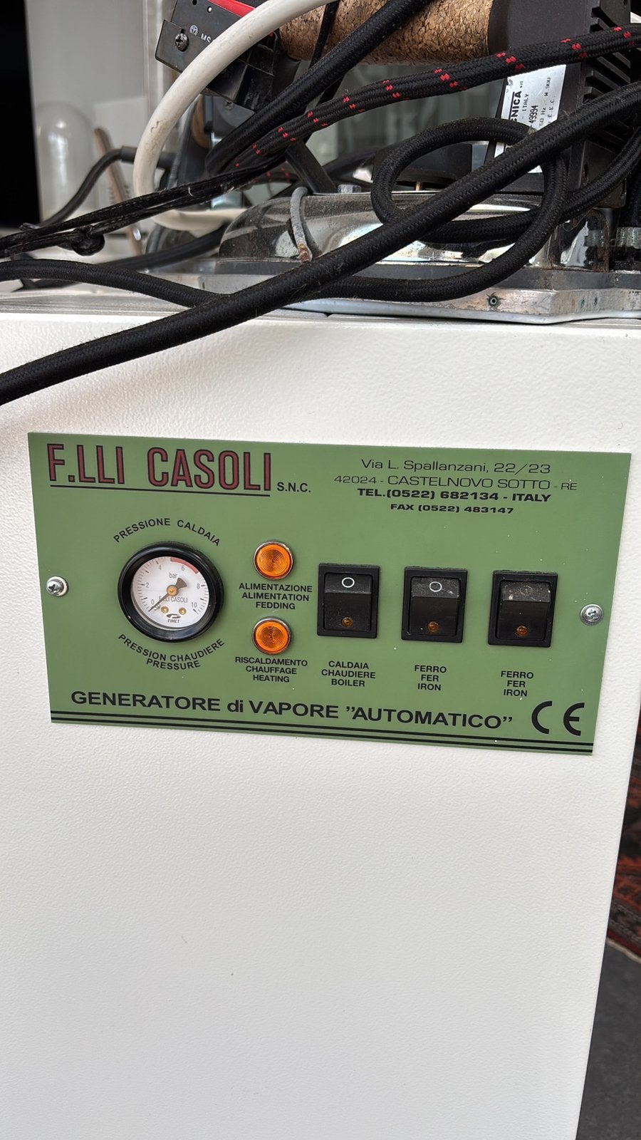 Industriële strijkijzer Casoli, generator, Auto-onderdelen