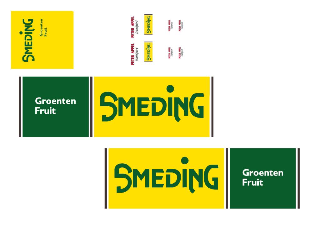 Vrachtauto decal 1:50 Peter Appel / Smeding, Verzenden, Nieuw, Bus of Vrachtwagen, Overige merken