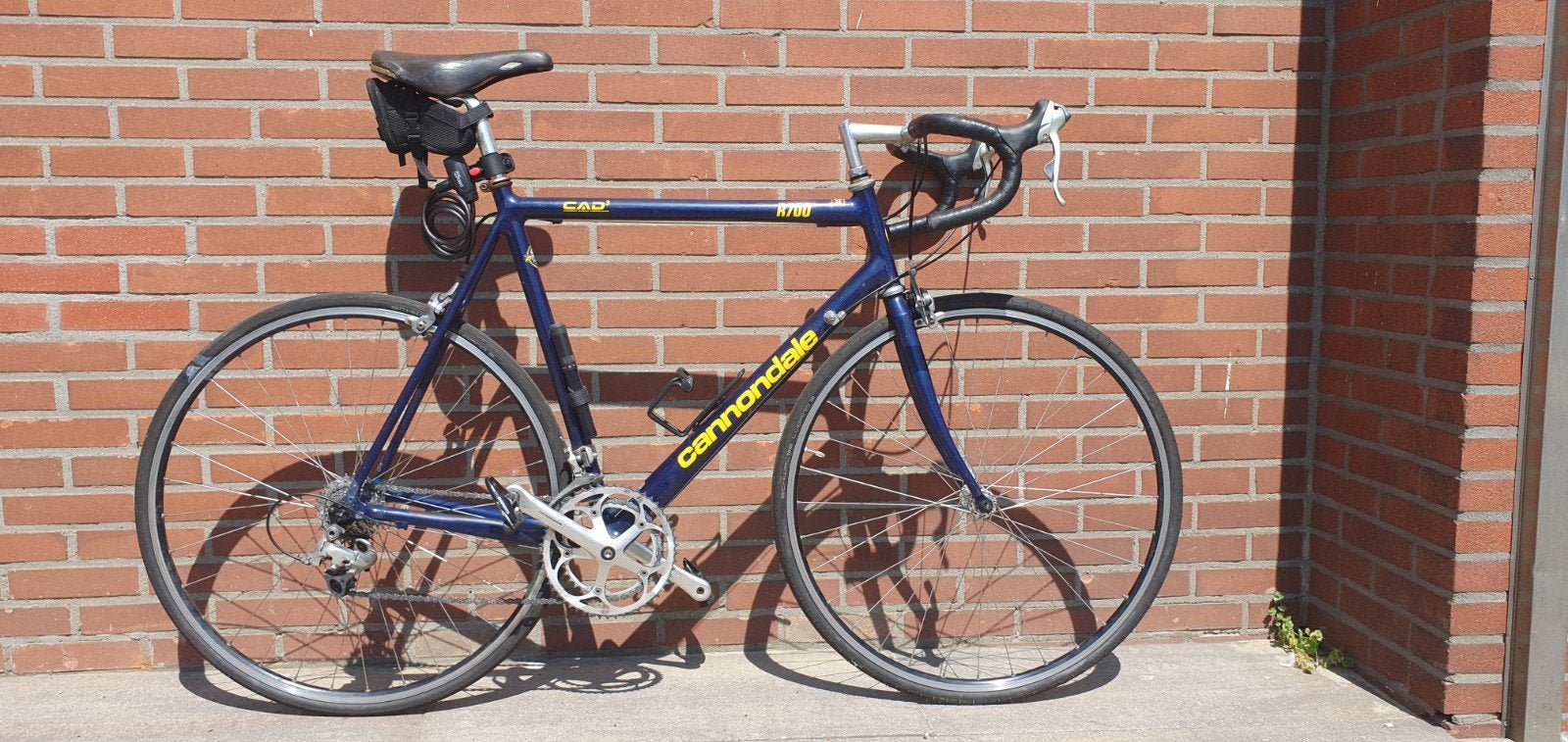 Cannondale R700 CAD3 racefiets 55 cm blauw aluminium retro, 28 inch, Gebruikt, Aluminium, 15 tot 20 versnellingen