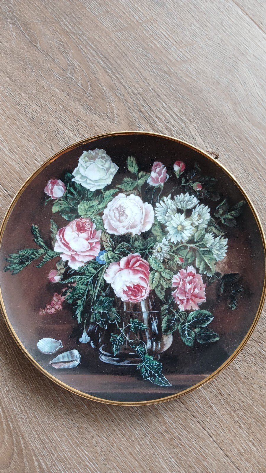 Mosa Wandbord "Rozen en Schelpen" - Elisabeth Gerhardt, Ophalen