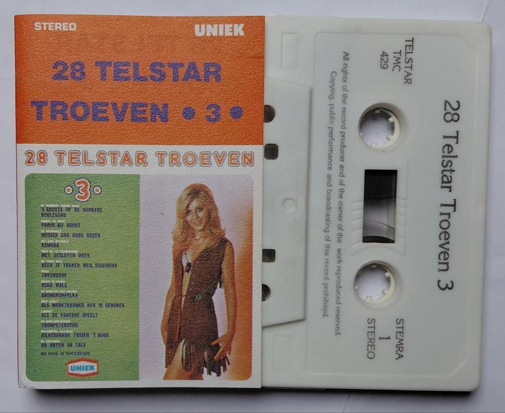 TMC  - 429.  ( Uniek )  28 Telstar Troeven •3•, Ophalen of Verzenden, Zo goed als nieuw, Nederlandstalig, 1 bandje