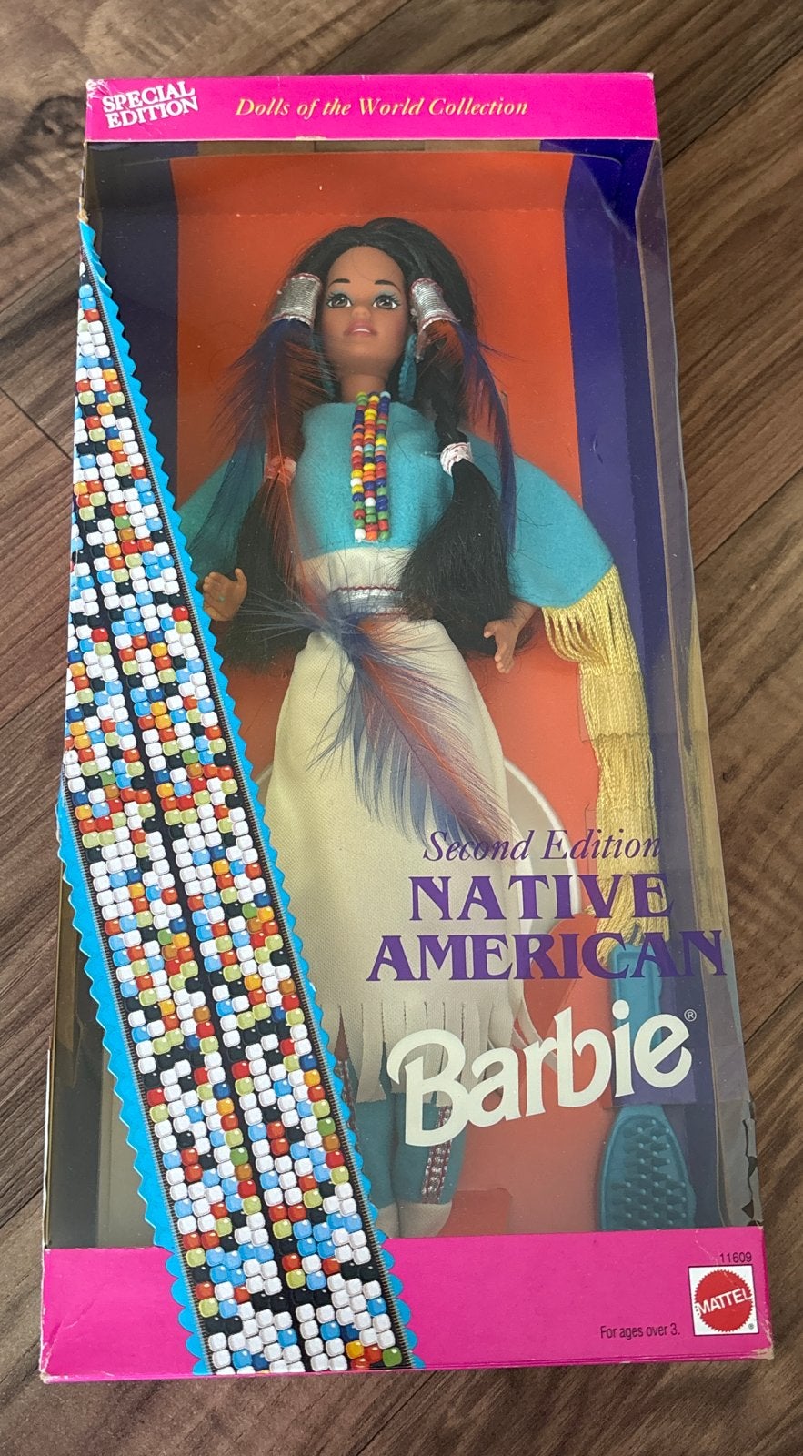 Barbie Native American 1993 second edition Dolls of the Wor, Ophalen of Verzenden, Zo goed als nieuw, Pop