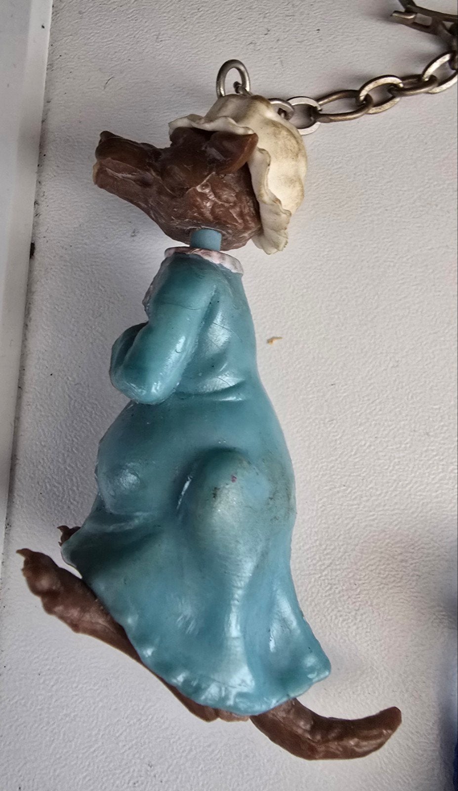 Sleutelhanger: Wolf in oma's kleding (Roodkapje), Ophalen of Verzenden, Gebruikt, Knuffel of Figuurtje