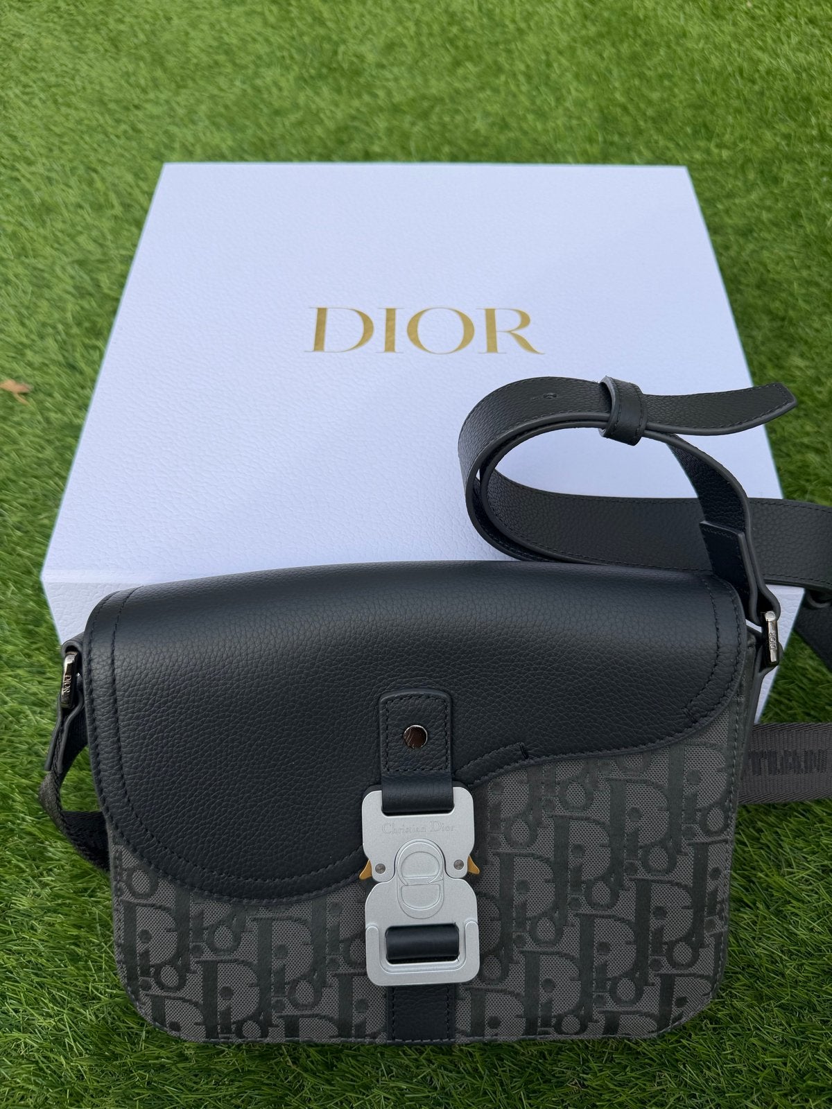 Dior Saddle heritage schouder tas, Ophalen of Verzenden, Zo goed als nieuw, Zwart