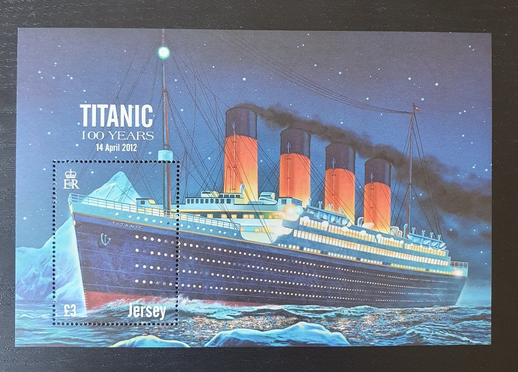Jersey 2012 Titanic Schip Michel blok 99 postfris, Verzenden, Postfris, Overige thema's