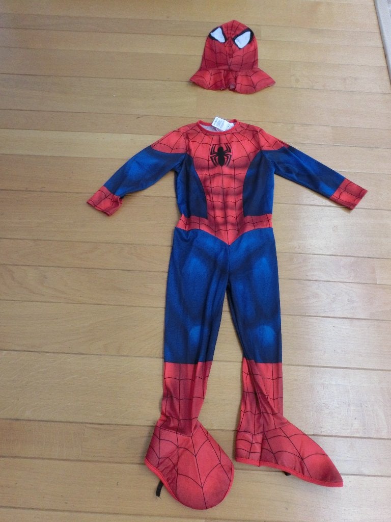 spiderman carnaval maat 98/104, Ophalen, Gebruikt, 104 of kleiner, Jongen
