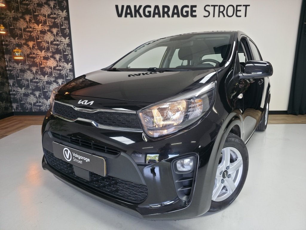 Kia Picanto 1.0 DPi Comf.L | cruise | ac | zwart LMV | BT |, Voorwielaandrijving, Stof, Gebruikt, Start-stop-systeem