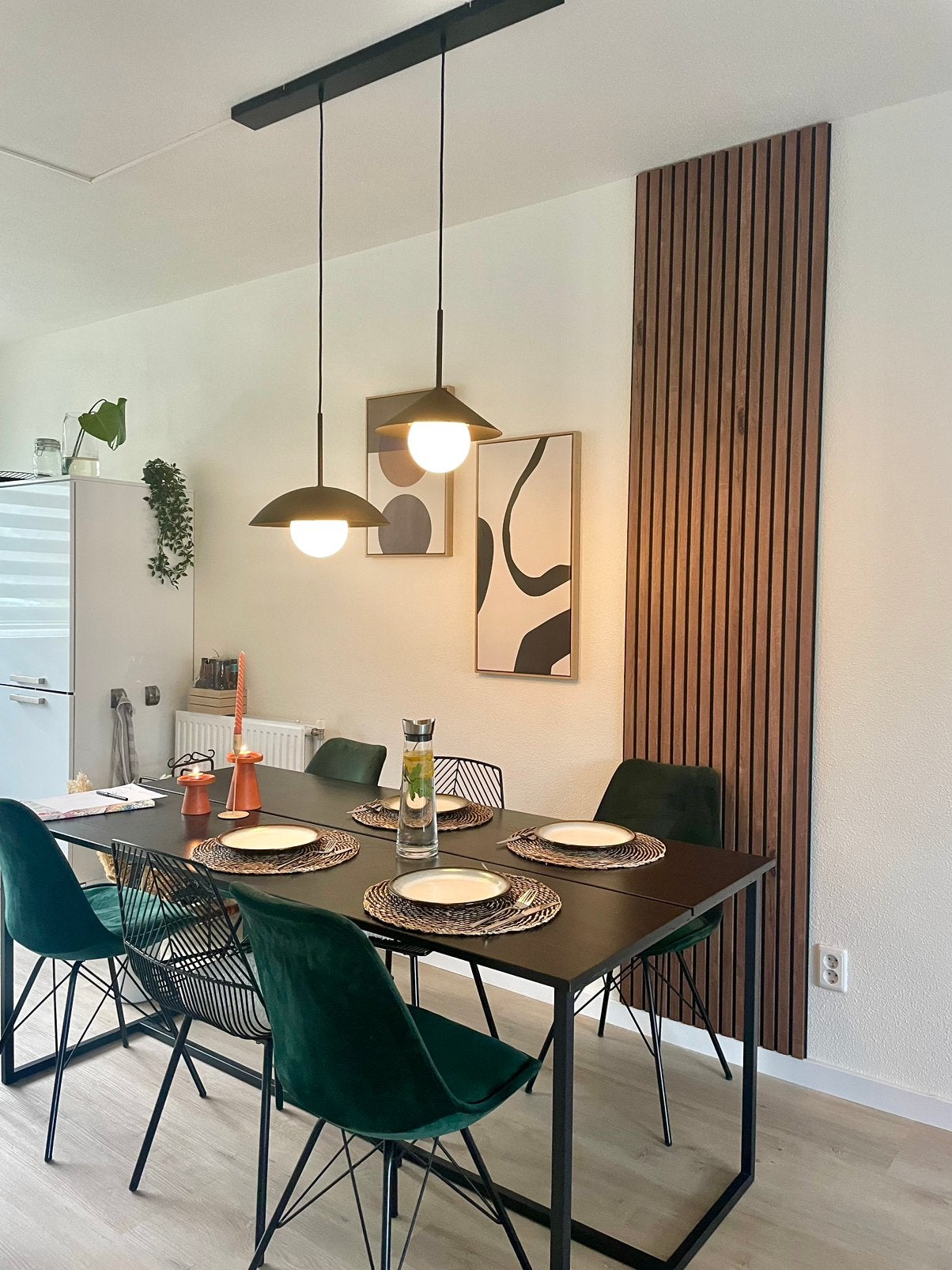 Eettafel zwart van WOOOD - Karwei, Ophalen, Gebruikt, 50 tot 100 cm, Vijf personen of meer