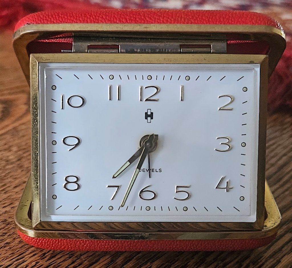Vintage Hema Reiswekker - Rood  (vintage), Ophalen of Verzenden