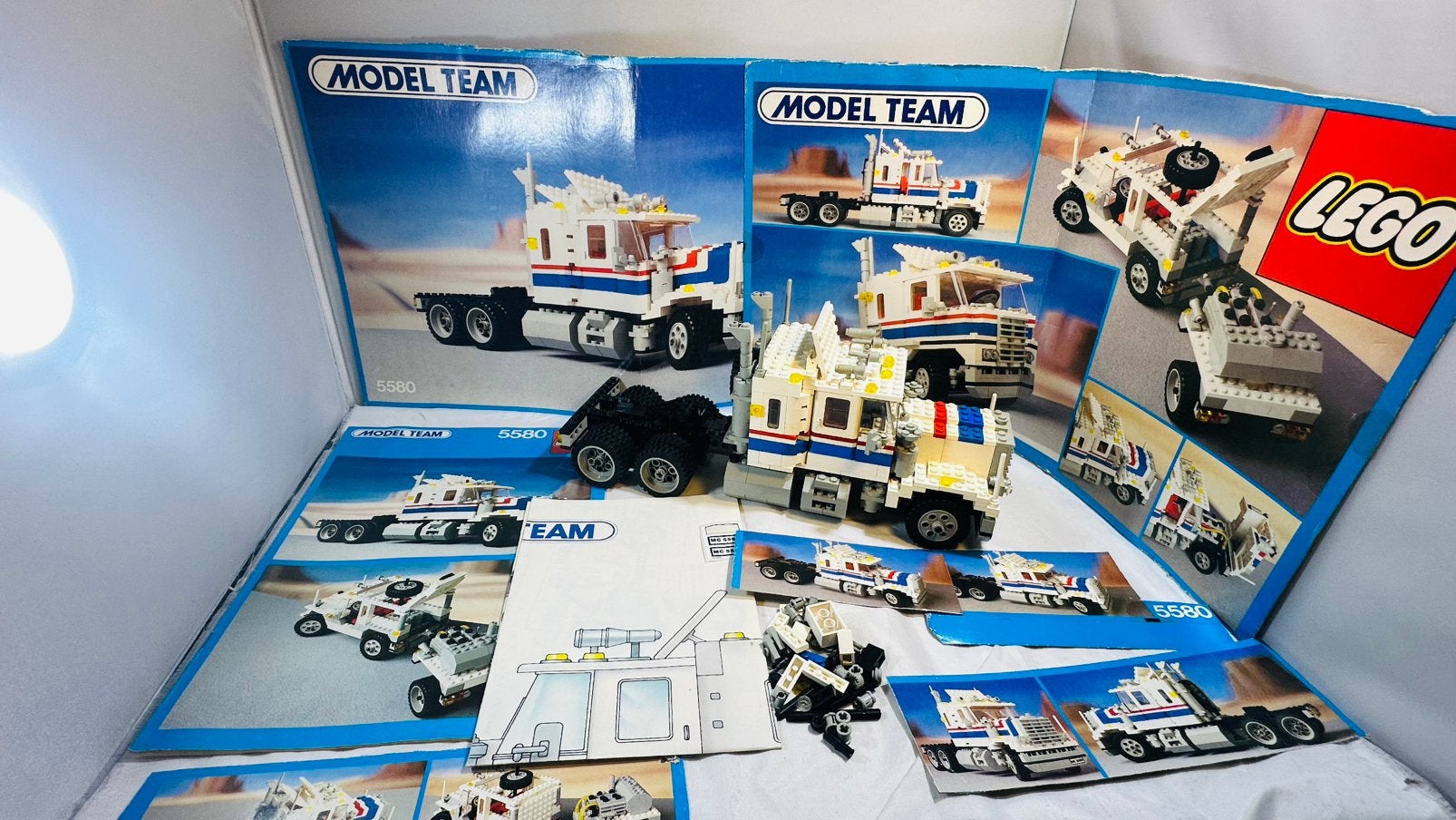 Lego 5580  Highway Rig, Gebruikt, Overige thema's, Lego, Inclusief instructies