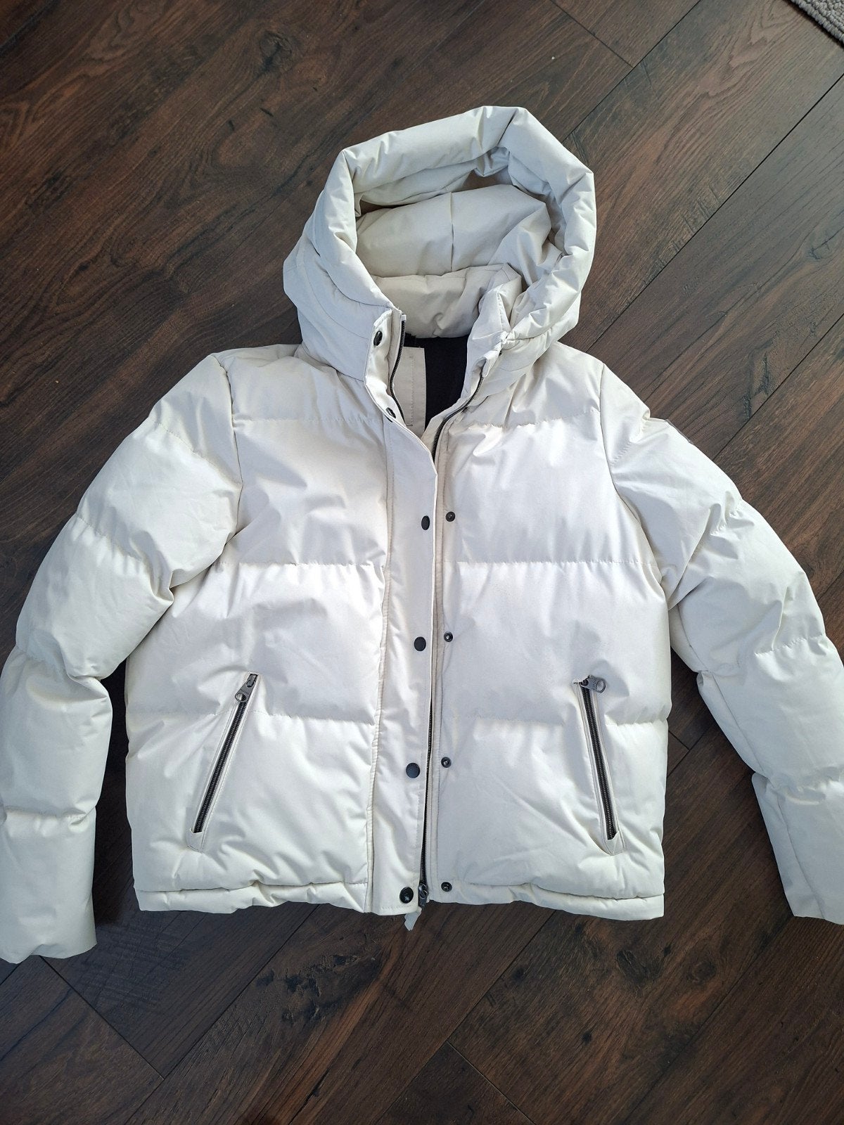 Garcia Dames Jas Off-White Maat L (valt als M), Wit, Maat 42/44 (L), Ophalen of Verzenden, Gedragen